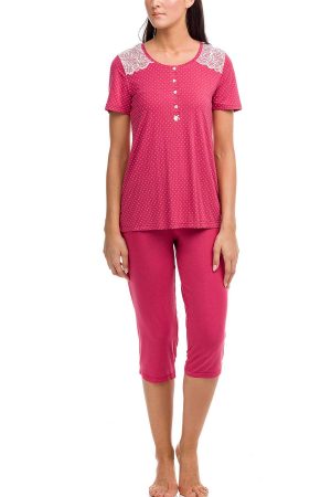 Náttföt – Stutterma – Bleik Náttfatnaður Náttföt – Stutterma – Bleik