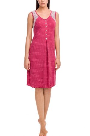 Náttkjóll – Mjúkur – Ermalaus Náttfatnaður Náttkjóll – Mjúkur – Ermalaus