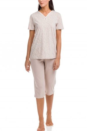 Náttföt – Stutterma – Ljós Náttfatnaður Náttföt – Stutterma – Ljós