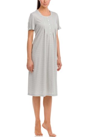 Náttkjóll – Stuttar ermar Náttfatnaður Náttkjóll – Stuttar ermar