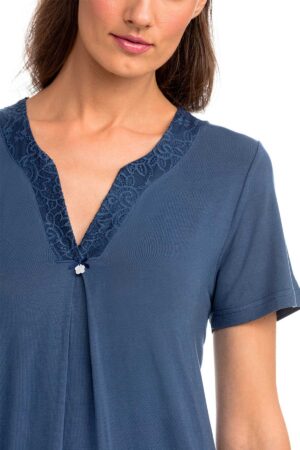 Náttkjóll – Stutterma – Einlitur Náttfatnaður Náttkjóll – Stutterma – Einlitur