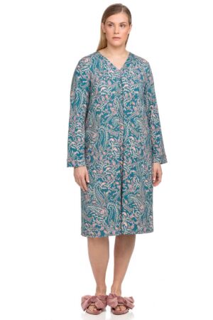 Náttkjóll – Franskt mynstur Náttfatnaður Náttkjóll – Franskt mynstur