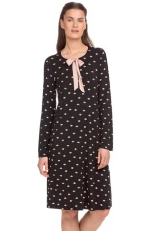 Náttkjóll – Langerma Náttfatnaður Náttkjóll – Langerma