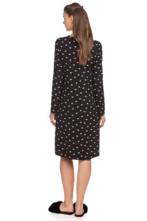 Náttkjóll – Langerma Náttfatnaður Náttkjóll – Langerma