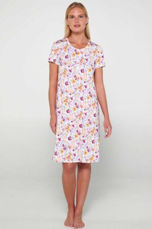 Náttkjóll – Yndismjúkur – Blóm Náttfatnaður Náttkjóll – Yndismjúkur – Blóm