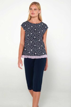 Náttföt – Yndismjúk – Fuglar – Stutterma Náttfatnaður Náttföt – Yndismjúk – Fuglar – Stutterma