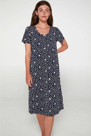 Náttkjóll – Yndismjúkur – Fuglar Náttfatnaður Náttkjóll – Yndismjúkur – Fuglar