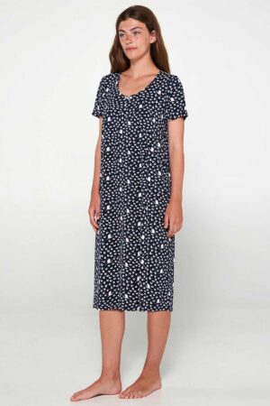 Náttkjóll – Yndismjúkur – Fuglar Náttfatnaður Náttkjóll – Yndismjúkur – Fuglar