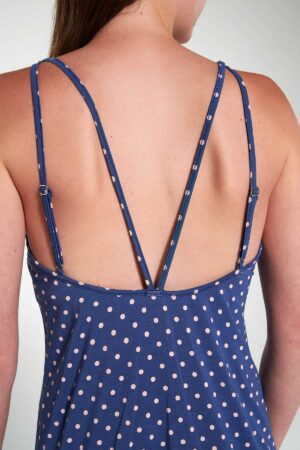 Náttkjóll – Yndismjúkur – Doppur Náttfatnaður Náttkjóll – Yndismjúkur – Doppur