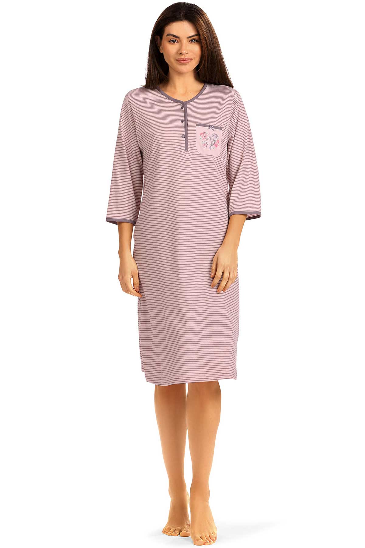 Náttkjóll – Hálferma – Bómull Comtessa Náttkjóll – Hálferma – Bómull Comtessa Náttkjóll – Hálferma – Bómull