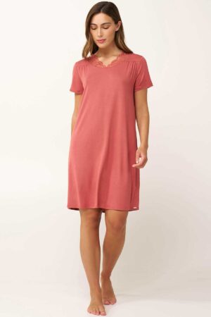 Náttkjóll – Einlitur – Yndismjúkur Náttfatnaður Náttkjóll – Einlitur – Yndismjúkur