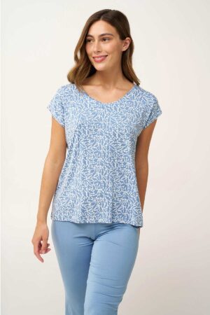 Náttföt – Yndismjúk – Mynstraður Bolur Náttfatnaður Náttföt – Yndismjúk – Mynstraður Bolur