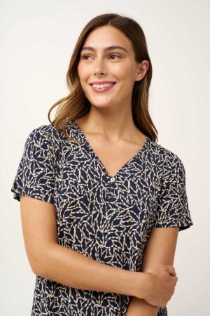 Náttkjóll – Mynstraður – Yndismjúkur Náttfatnaður Náttkjóll – Mynstraður – Yndismjúkur