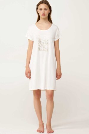 Náttbolur – Stuttur – Yndismjúkur Náttfatnaður Náttbolur – Stuttur – Yndismjúkur