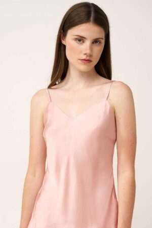 Náttkjóll – Einlitur – Satin áferð Náttfatnaður Náttkjóll – Einlitur – Satin áferð