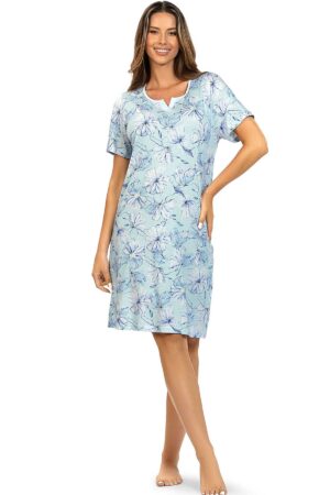 Náttkjóll – Stutterma – Mynstur Væntanlegt Náttkjóll – Stutterma – Mynstur