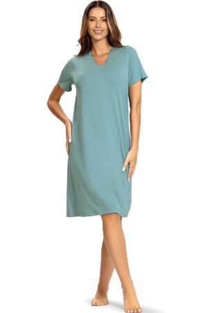 Náttkjóll – Stutterma  – Mjúkur Væntanlegt Náttkjóll – Stutterma  – Mjúkur