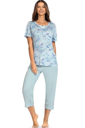 Náttföt – Stutterma – 7/8 Buxur Væntanlegt Náttföt – Stutterma – 7/8 Buxur