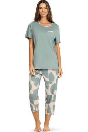 Náttföt – Síðar buxur – Stutterma Væntanlegt Náttföt – Síðar buxur – Stutterma