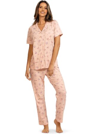 Náttföt – Stutterma – Síðar buxur Væntanlegt Náttföt – Stutterma – Síðar buxur