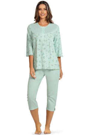 Nátttföt – Hálferma – 7/8 Buxur Væntanlegt Nátttföt – Hálferma – 7/8 Buxur