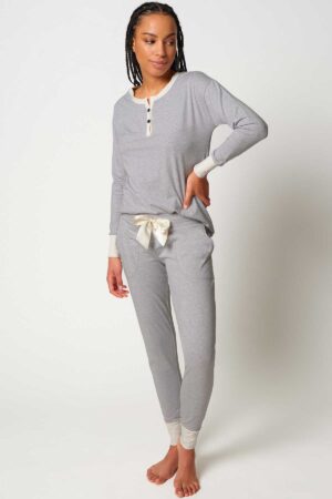 Náttföt – Bómull – Ermalöng Náttfatnaður Náttföt – Bómull – Ermalöng