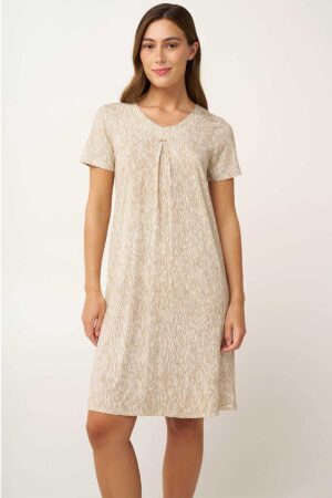 Náttkjóll – Mynstraður – Yndismjúkur Náttfatnaður Náttkjóll – Mynstraður – Yndismjúkur Náttfatnaður Náttkjóll – Mynstraður – Yndismjúkur