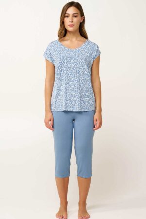 Náttföt – Yndismjúk – Mynstraður Bolur Náttfatnaður Náttföt – Yndismjúk – Mynstraður Bolur