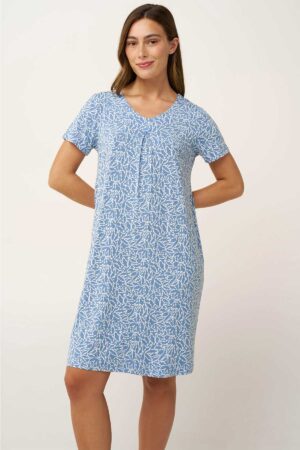 Náttkjóll – Mynstraður – Yndismjúkur Náttfatnaður Náttkjóll – Mynstraður – Yndismjúkur Náttfatnaður Náttkjóll – Mynstraður – Yndismjúkur