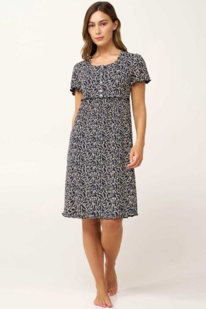 Náttkjóll – Mynstraður – Yndismjúkur Náttfatnaður Náttkjóll – Mynstraður – Yndismjúkur Náttfatnaður Náttkjóll – Mynstraður – Yndismjúkur