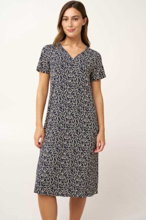 Náttkjóll – Mynstraður – Yndismjúkur Náttfatnaður Náttkjóll – Mynstraður – Yndismjúkur Náttfatnaður Náttkjóll – Mynstraður – Yndismjúkur