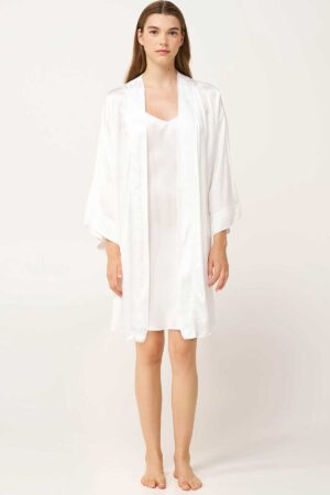 Sloppur & Náttkjóll – Sett – Yndismjúkt Náttfatnaður Sloppur & Náttkjóll – Sett – Yndismjúkt Náttfatnaður Sloppur & Náttkjóll – Sett – Yndismjúkt