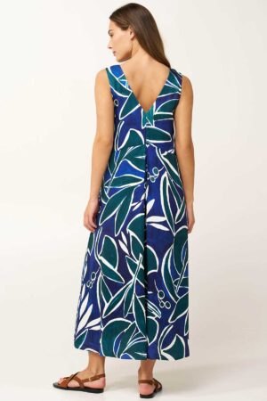 Strandkjóll – Ermalaus – Mynstraður Strandföt Strandkjóll – Ermalaus – Mynstraður