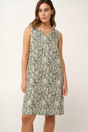 Strandkjóll – Ermlaus – Mynstraður Strandföt Strandkjóll – Ermlaus – Mynstraður